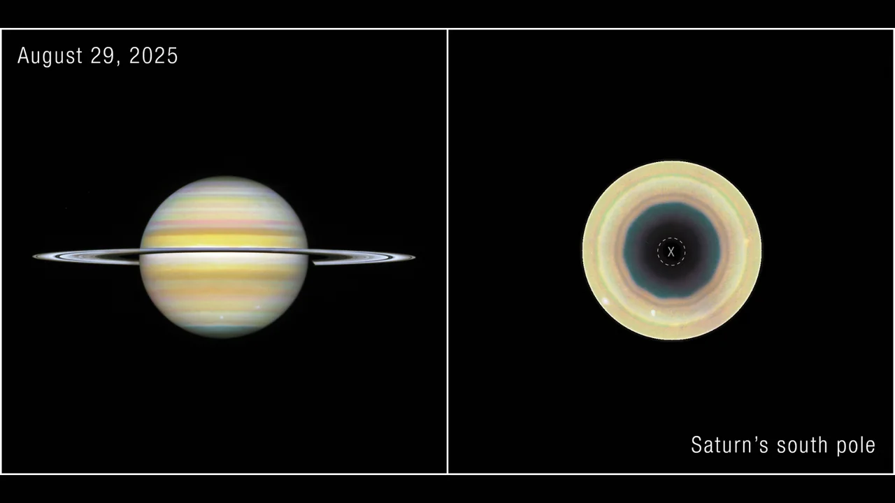 Saturn's South Pole Unveils An Evolving Decagonal Structure